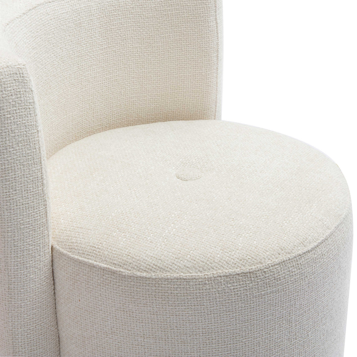 Alyssa Cream Performance Chenille Rolling Desk Chair by TOV Furniture – photo 5 of 6