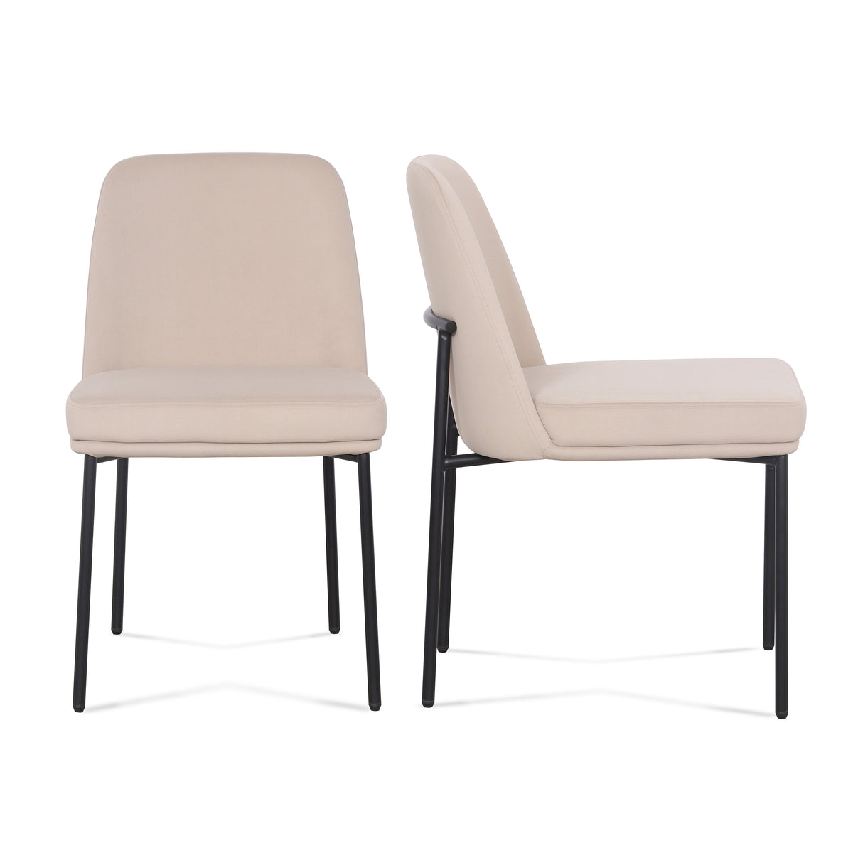 Sydney Taupe Performance Velvet Dining Chair - Set of 2 by TOV Furniture – photo 1 of 7