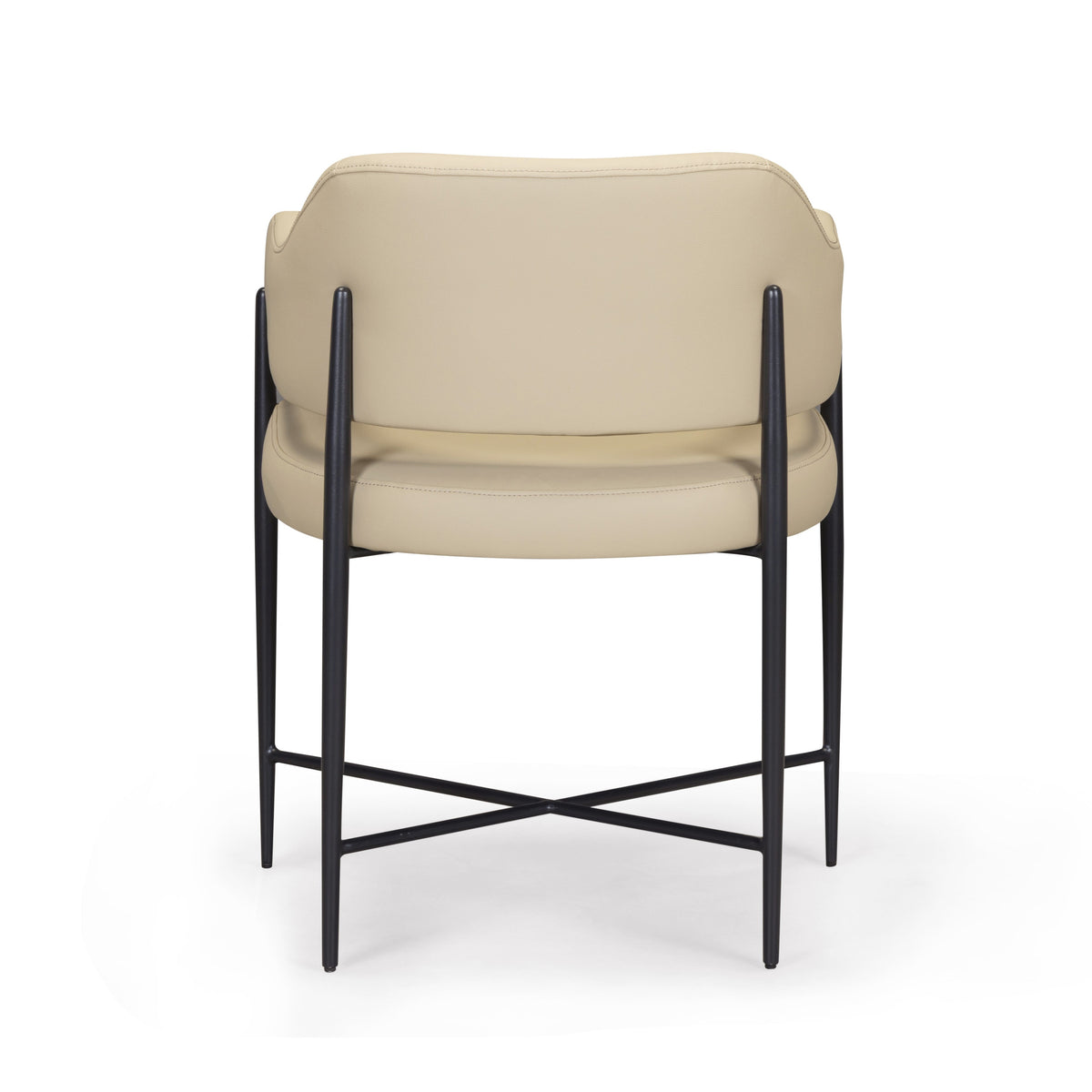 Sezanne Taupe Vegan Leather Dining Chair by TOV Furniture – photo 5 of 7