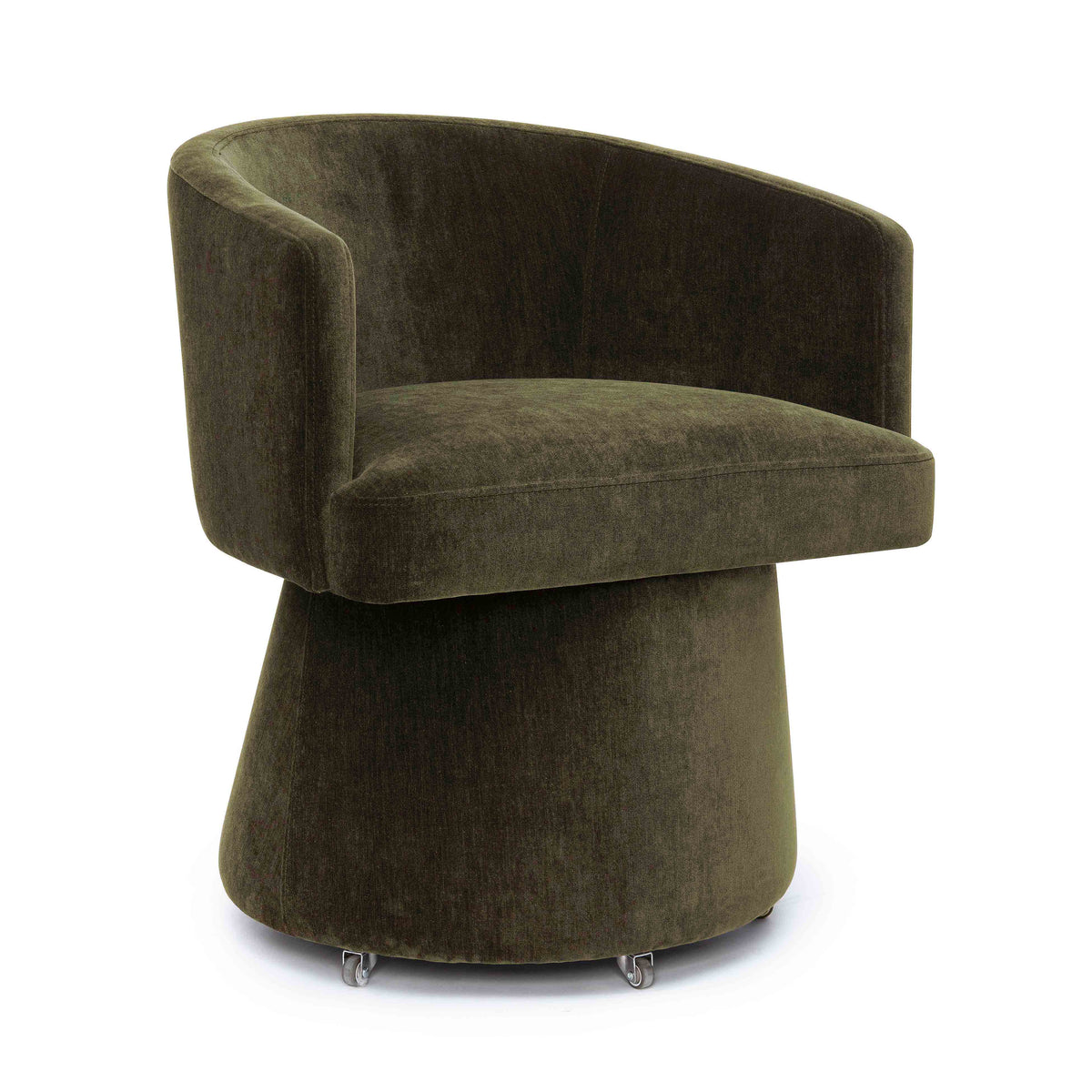 Kristen Rolling Desk Chair in Olive Green by TOV Furniture – photo 1 of 6