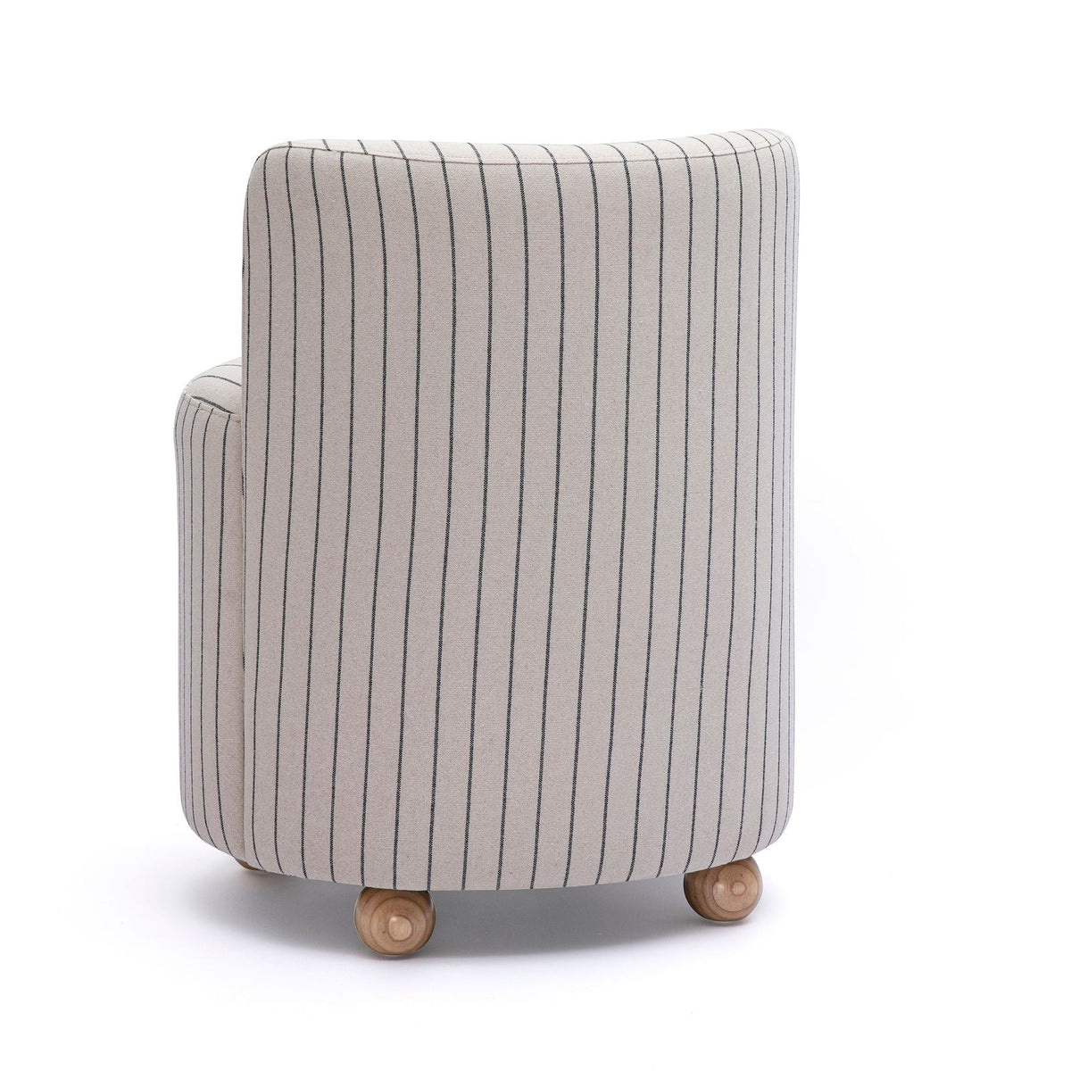 Hakuna Black and White Striped Linen Desk Chair by TOV Furniture – photo 5 of 6