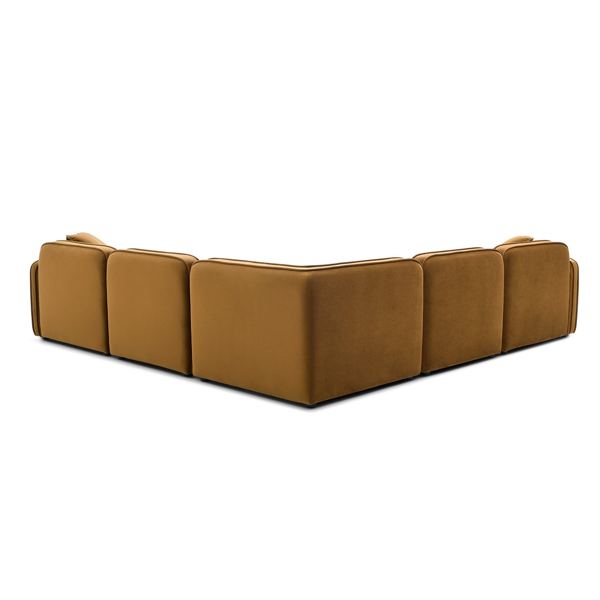 Travie Honey Performance Velvet Modular L-Sectional by TOV Furniture – photo 3 of 5