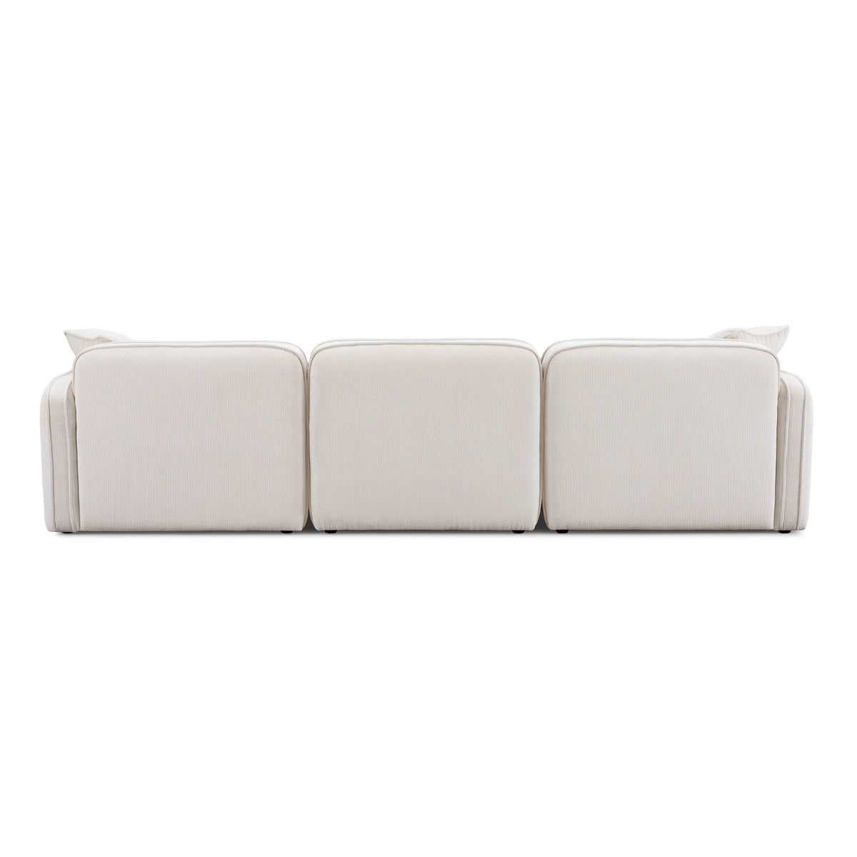 Travie White Sand Performance Corduroy Velvet Modular Sofa by TOV Furniture – photo 4 of 7