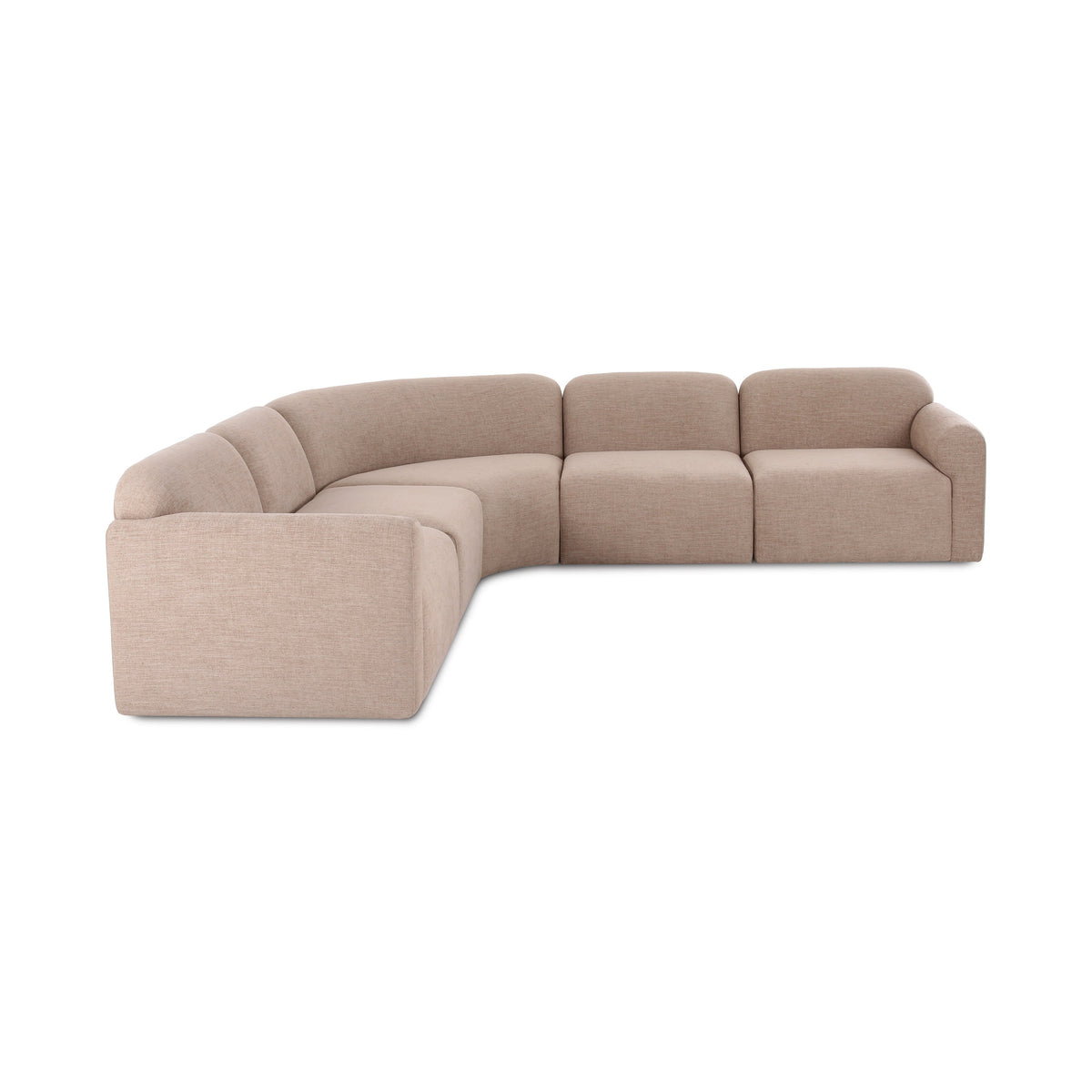 Gorge Tan Performance 5 Piece Corner Sectional by TOV Furniture – photo 1 of 5