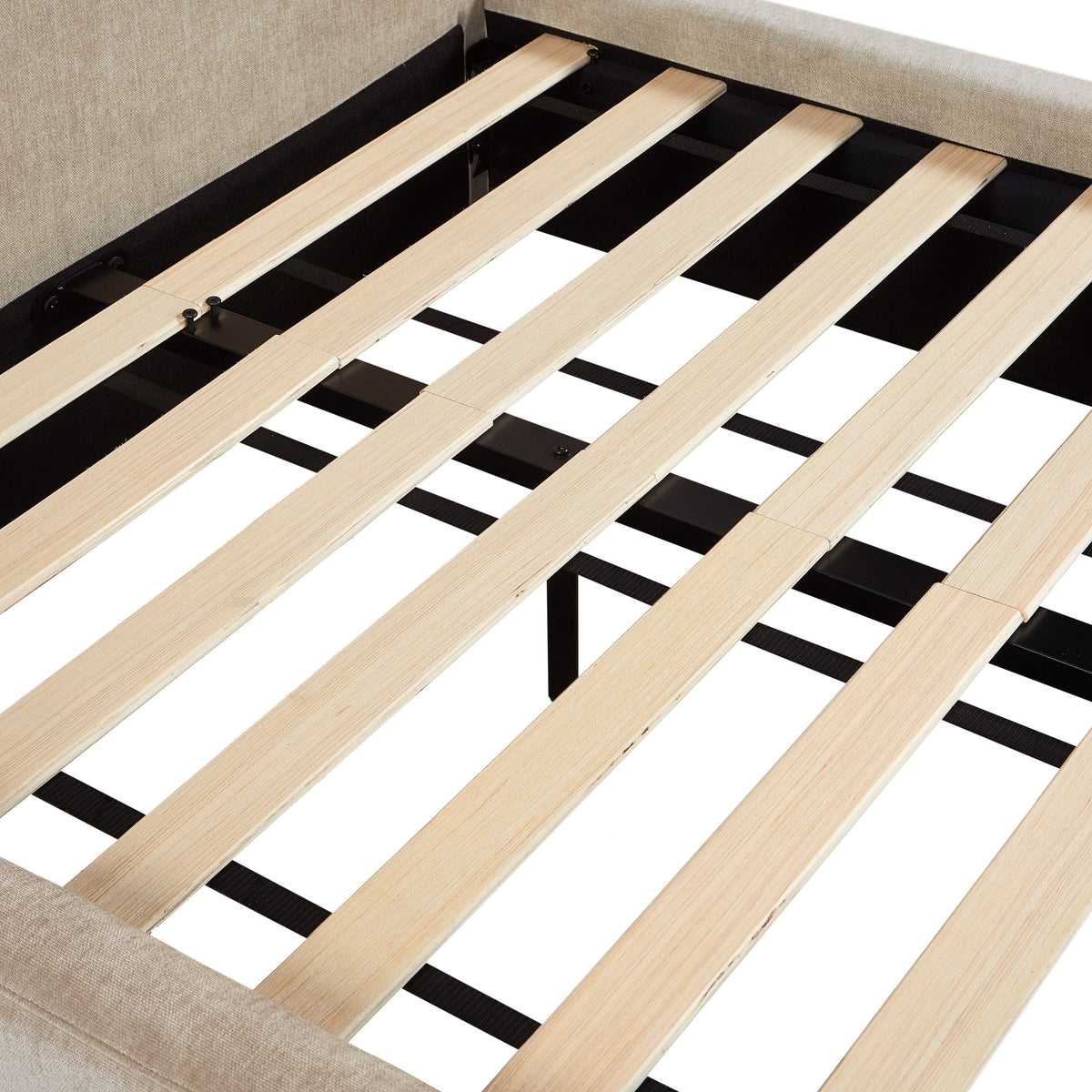 Leah Taupe Performance Chenille Bed in 48" Size by TOV Furniture – photo 9 of 10