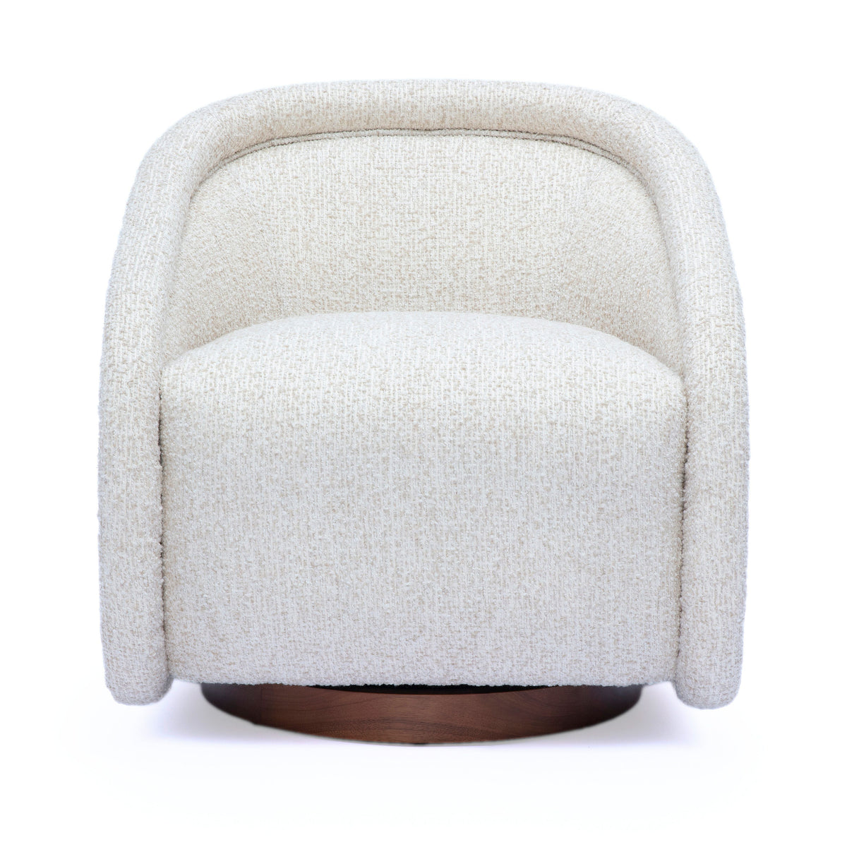 Clarke Cream Performance Boucle Swivel Accent Chair by TOV Furniture – photo 1 of 6