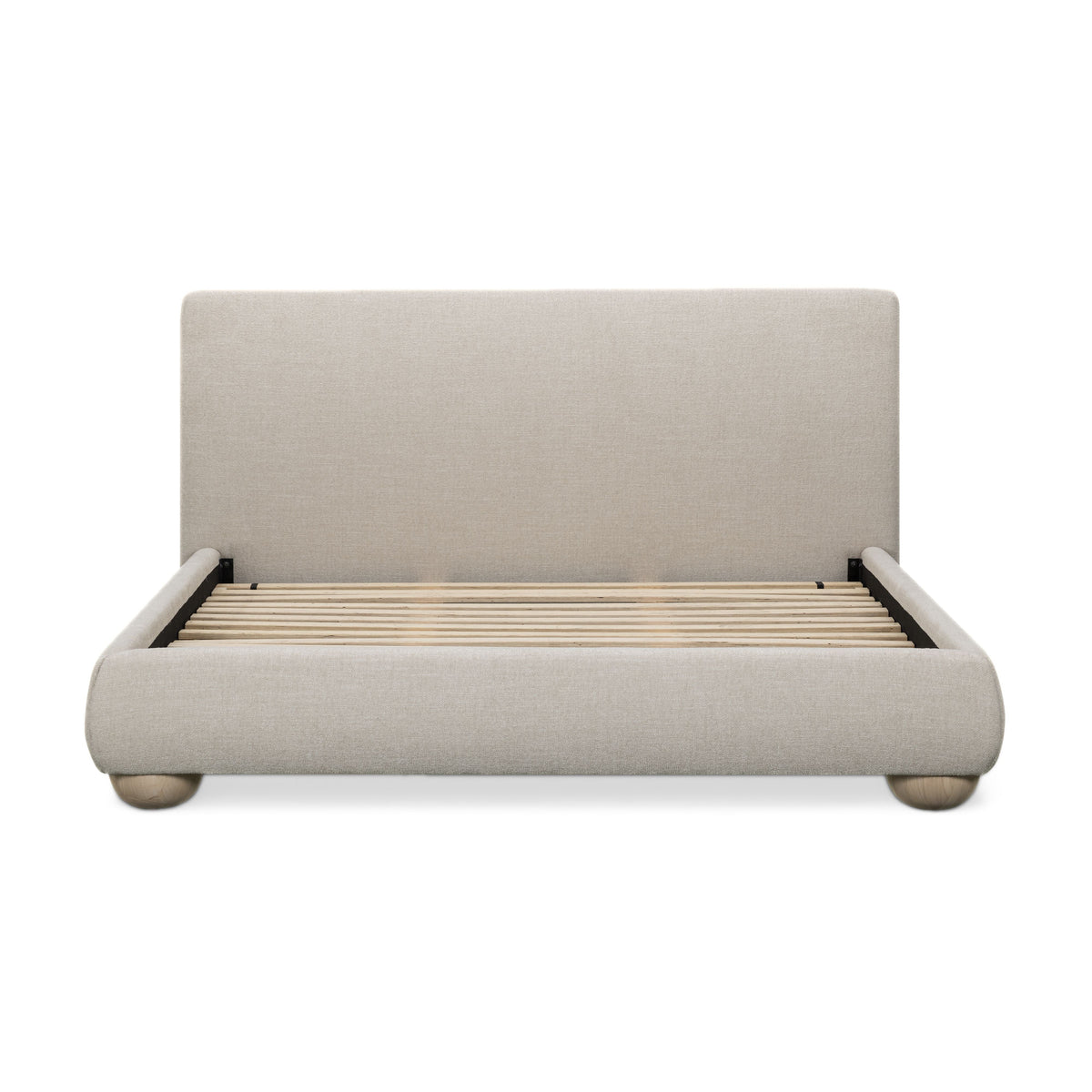 Rayne Cream Textured Fabric King Bed by TOV Furniture – photo 5 of 8