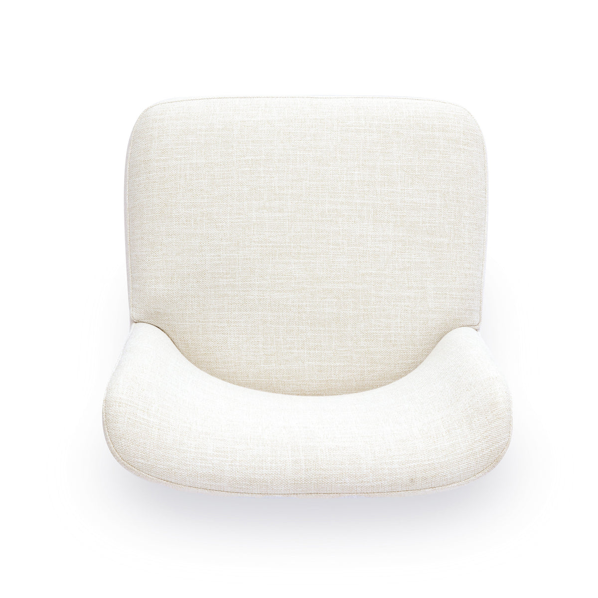 Melissa Cream Performance Fabric Rolling Dining Chair by TOV Furniture – photo 4 of 6