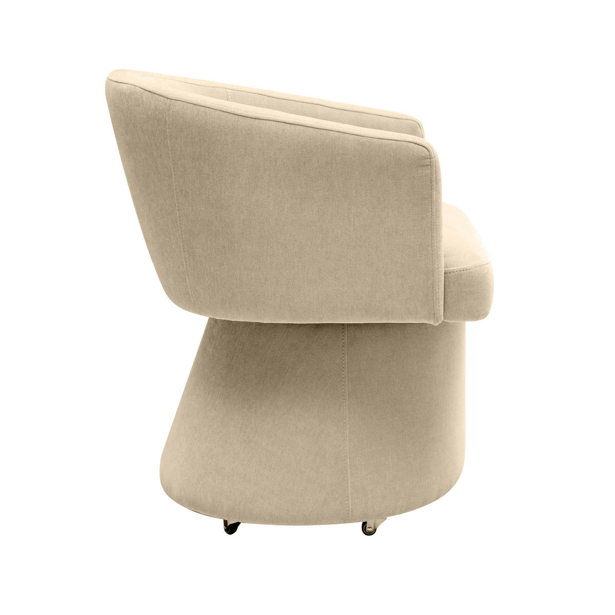 Kristen Rolling Desk Chair in Taupe by TOV Furniture – photo 5 of 8