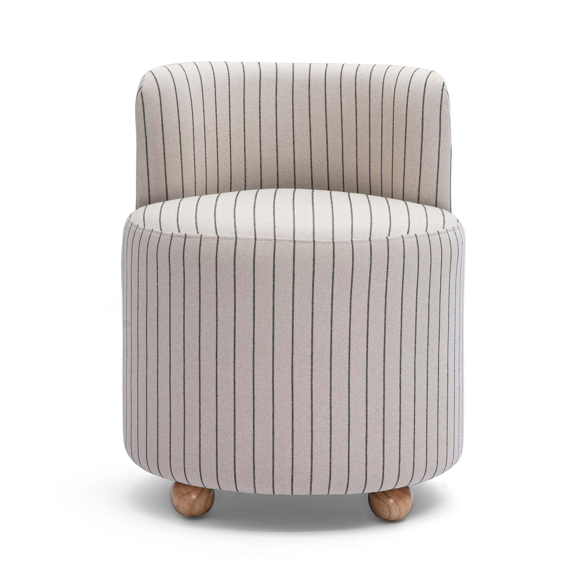 Hakuna Black and White Striped Linen Desk Chair by TOV Furniture – photo 1 of 6