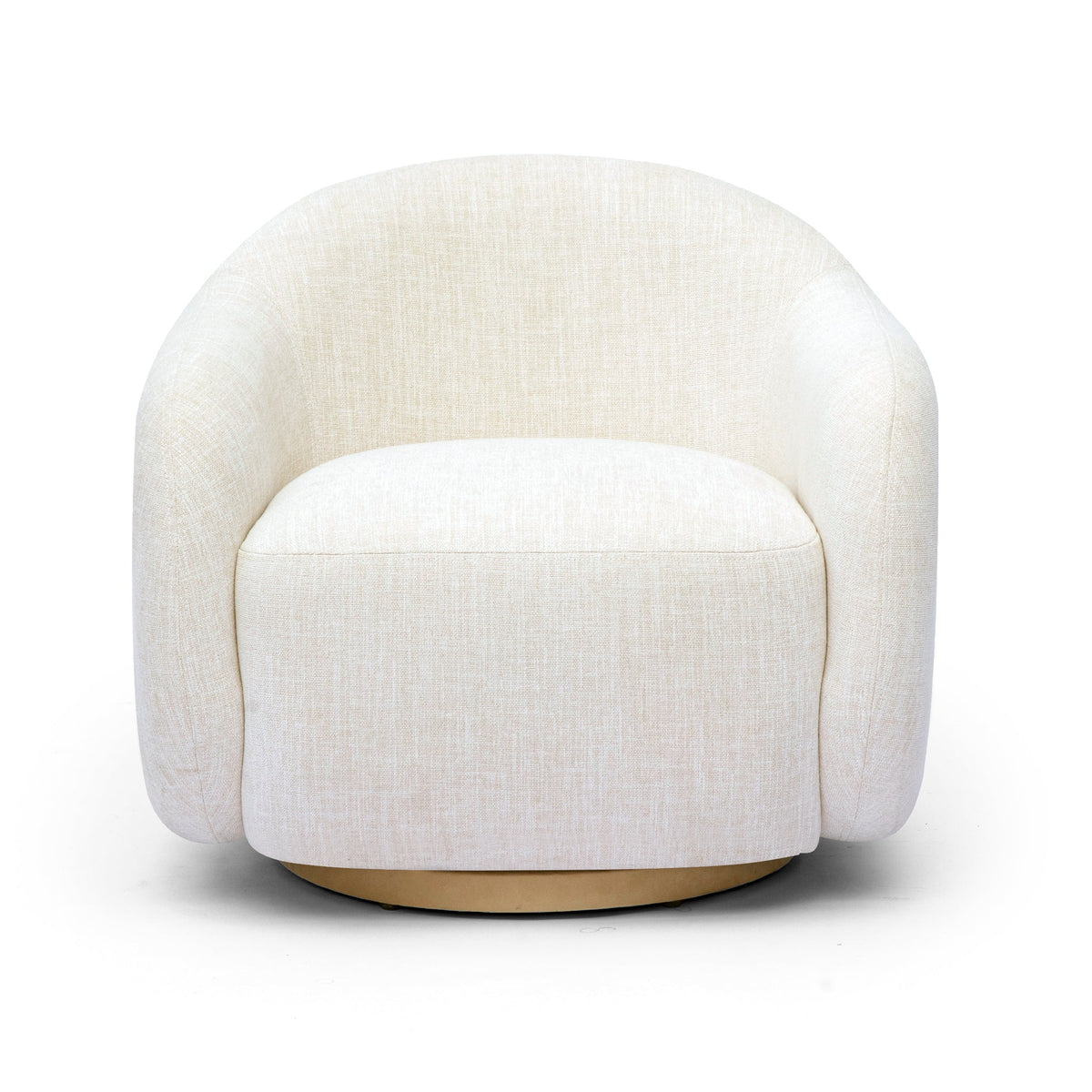 Salma Cream Performance Fabric Swivel Chair by TOV Furniture – photo 1 of 7