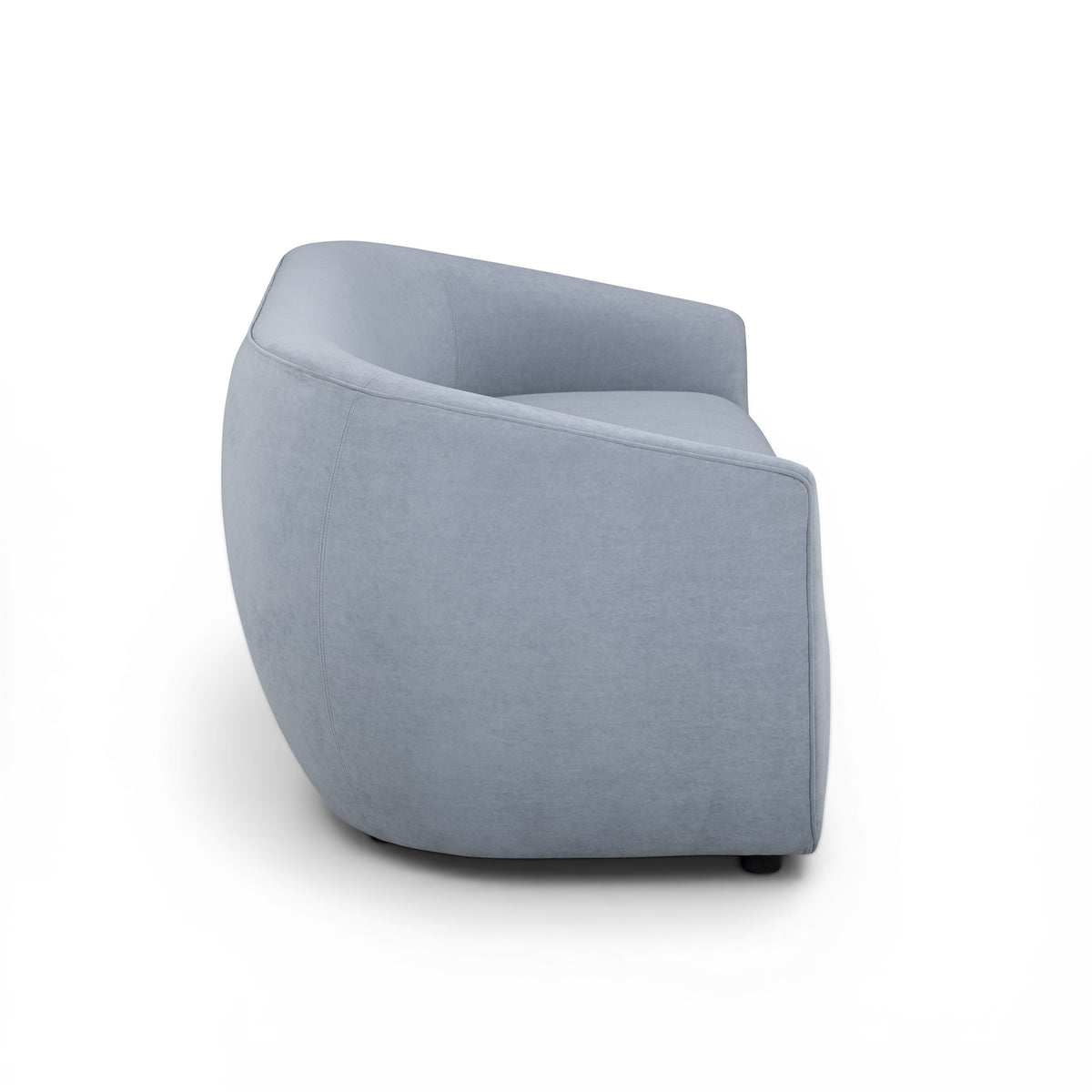 Jordan 70" Baby Blue Textured Velvet Performance Loveseat by TOV Furniture – photo 3 of 6