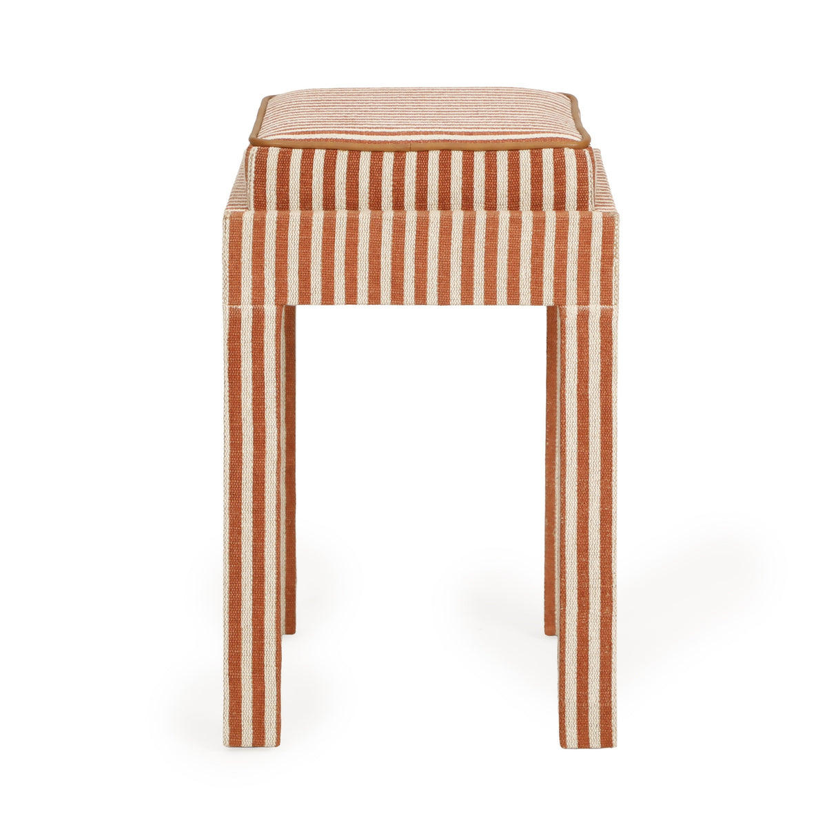 Kora Terracotta Cotton Jute Contract-Grade Accent Stool by TOV Furniture – photo 5 of 8