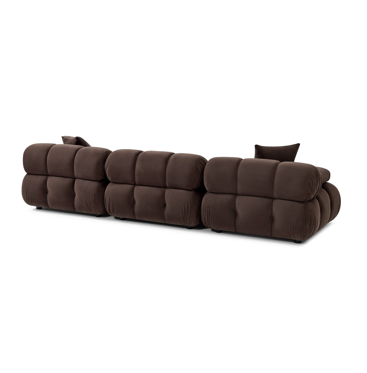 Calliope 118" Dark Brown Performance Velvet Modular Sofa by TOV Furniture – photo 4 of 6