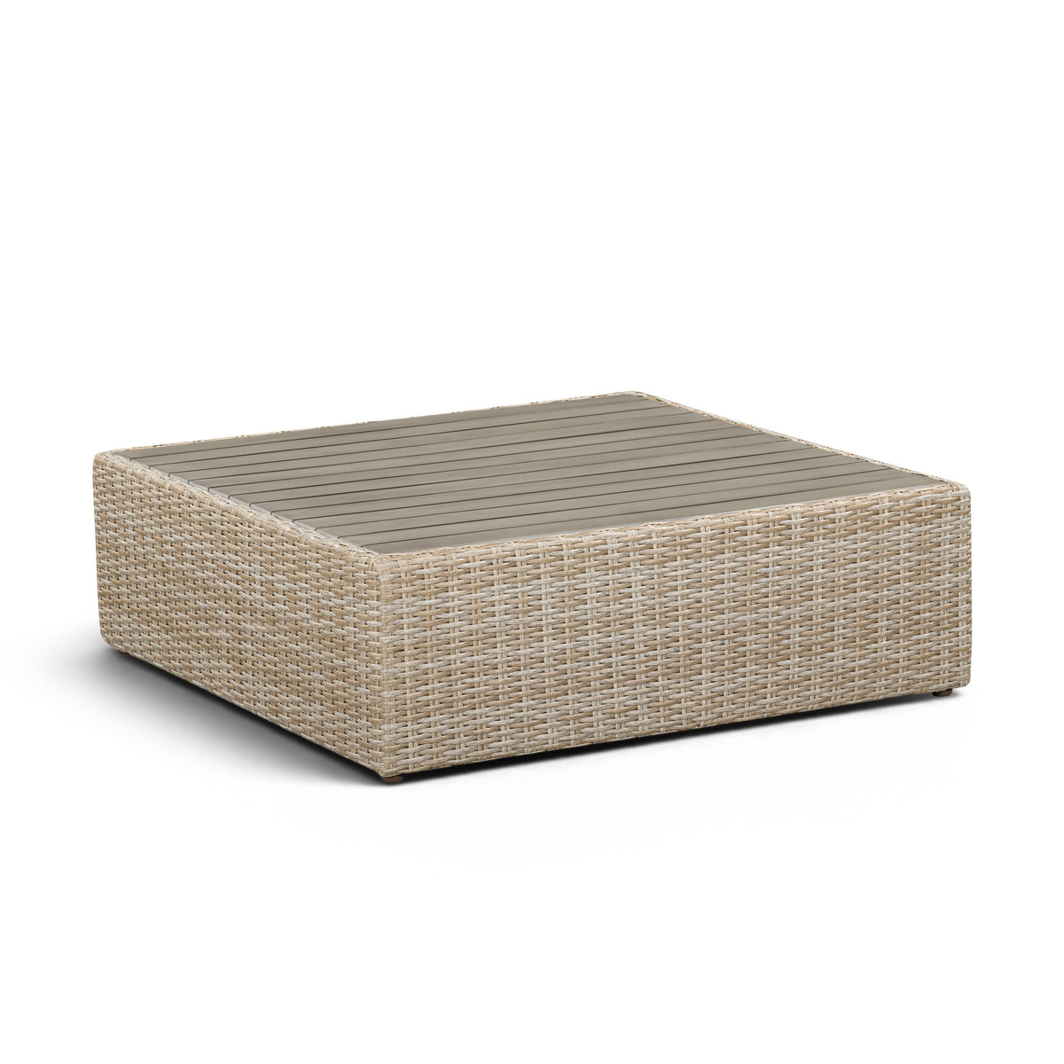 Cali Performance Fabric & Wicker Outdoor Ottoman by TOV Furniture – several options shown