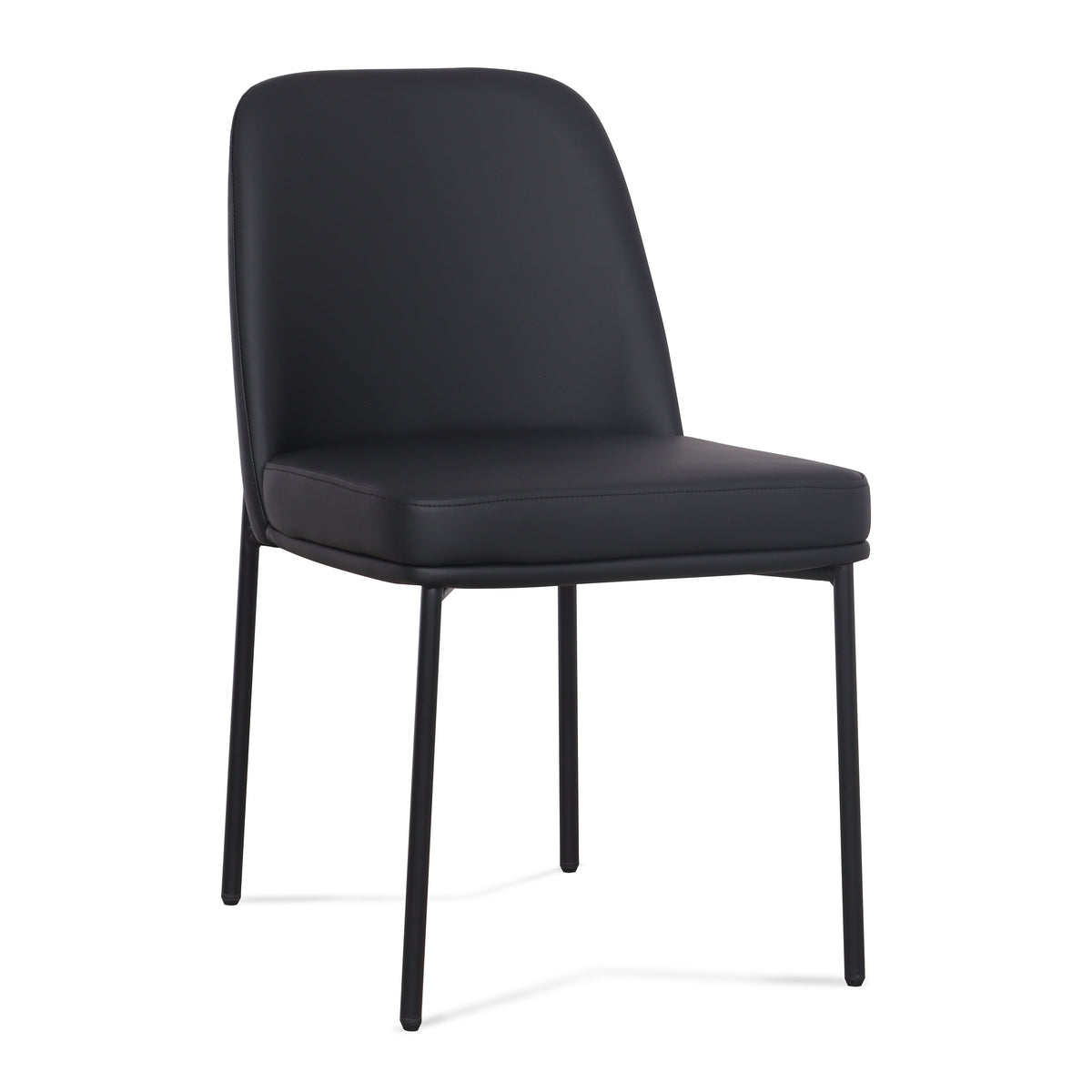 Sydney Black Performance Vegan Leather Dining Chair - Set of 2 by TOV Furniture – photo 3 of 7