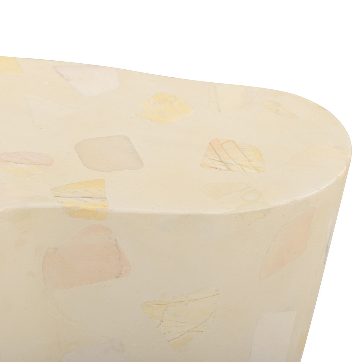 Slab Butternut Terrazzo Indoor/Outdoor Side Table by TOV Furniture – photo 5 of 7