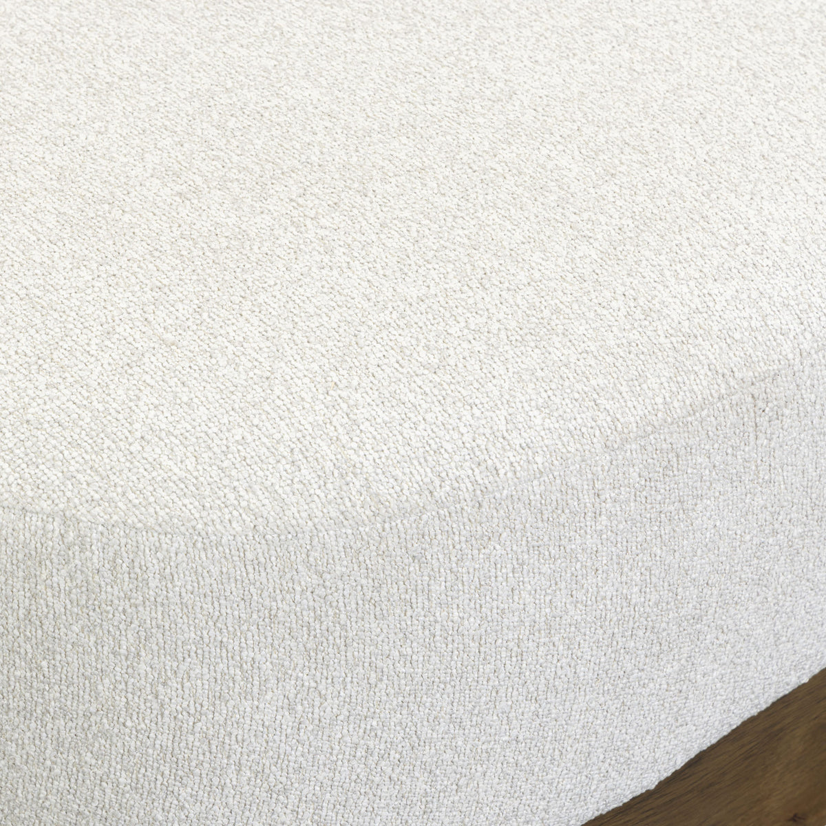 Domina Sugar Off-White Boucle Ottoman by TOV Furniture – photo 5 of 8