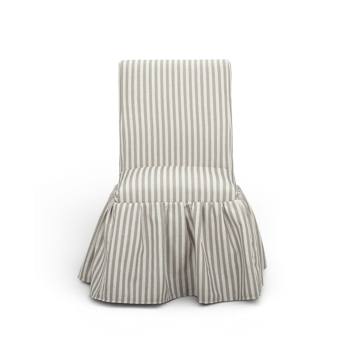 Gertrude Khaki Striped Linen Dining Chair by TOV Furniture – photo 1 of 7