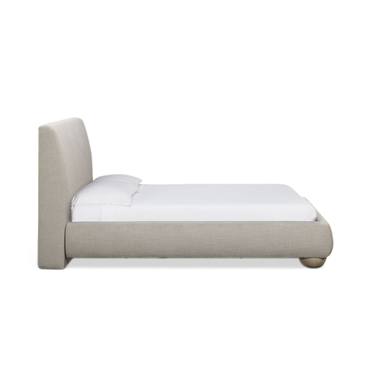 Rayne Cream Textured Fabric Queen Bed by TOV Furniture – photo 4 of 9