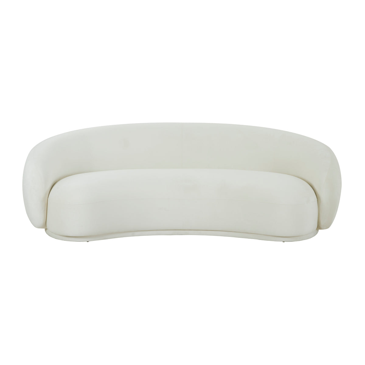 Kendall Cream Performance Velvet Sofa by TOV Furniture – photo 3 of 6