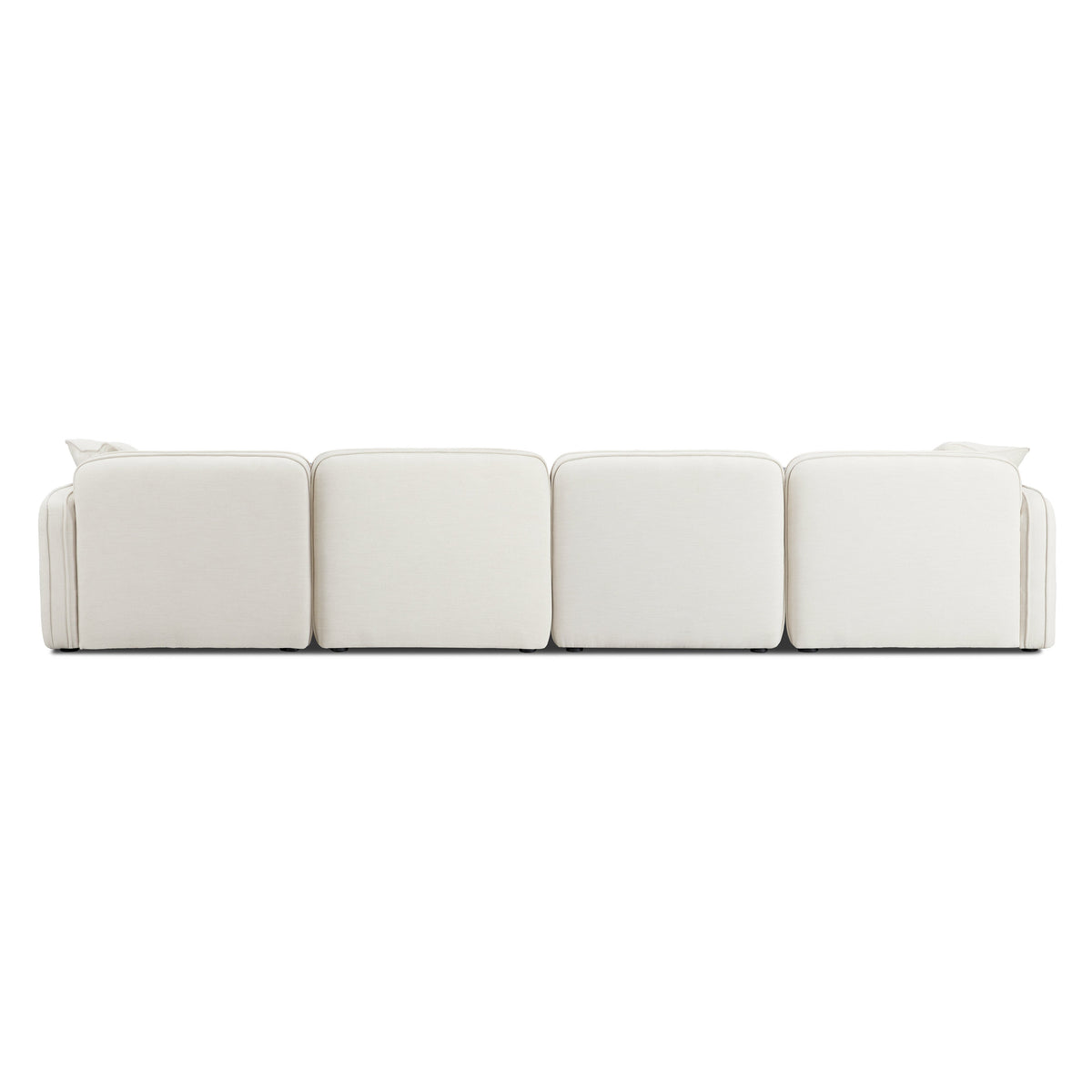 Travie 6-Piece Sand Upcycled Performance Linen Modular U-Sectional by TOV Furniture – photo 5 of 8