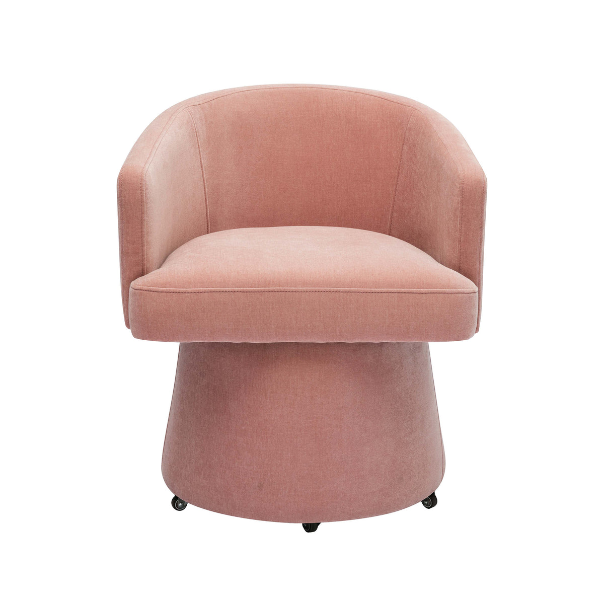Kristen Rolling Desk Chair in Pink by TOV Furniture – photo 2 of 8