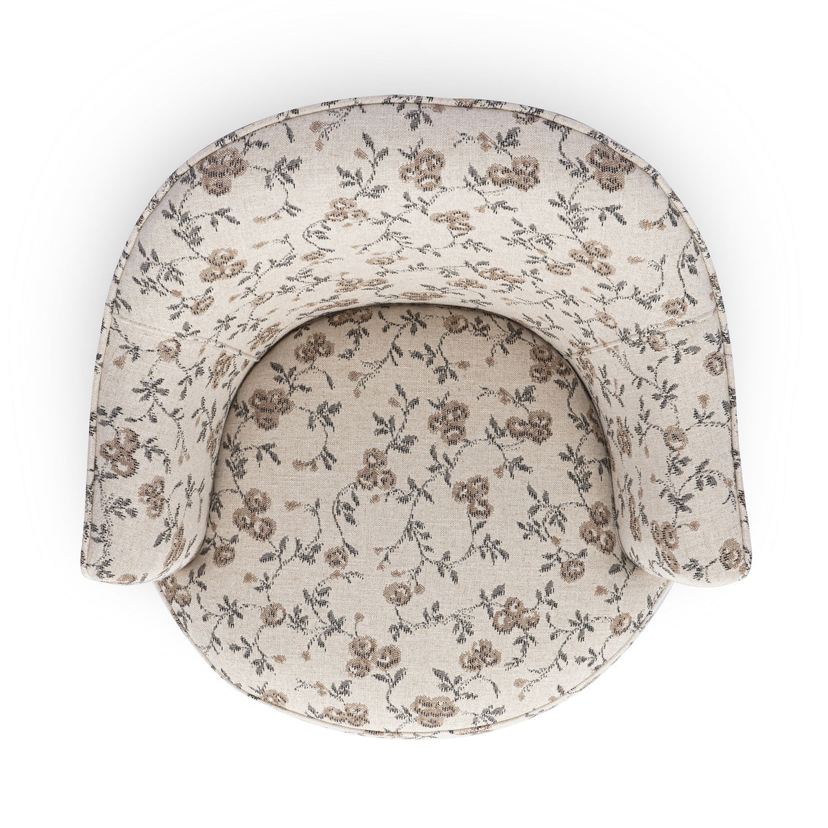 Skyla Swivel Accent Chair in Beige Floral by TOV Furniture – photo 5 of 7