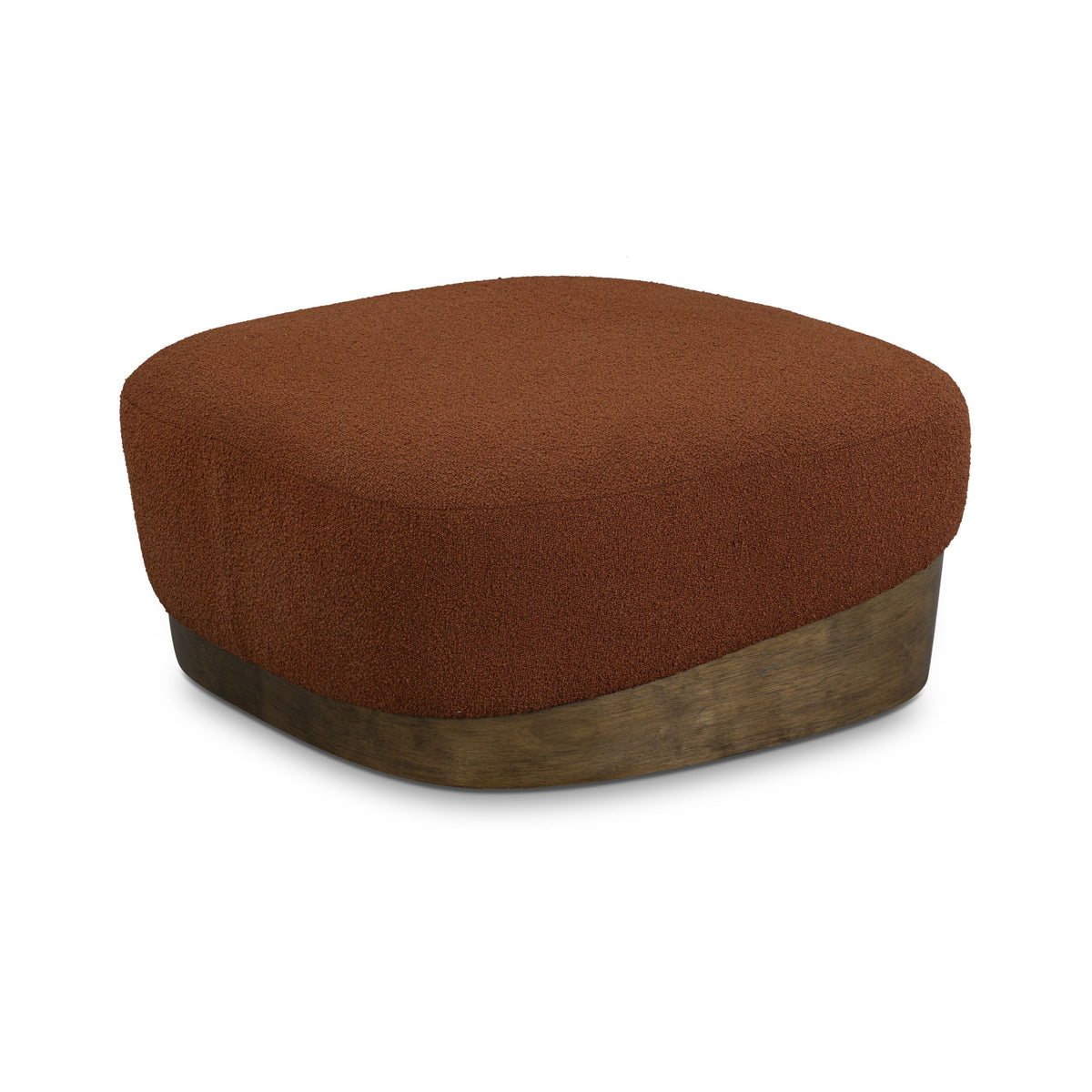 Domina Autumn Red Boucle Ottoman by TOV Furniture – photo 2 of 8