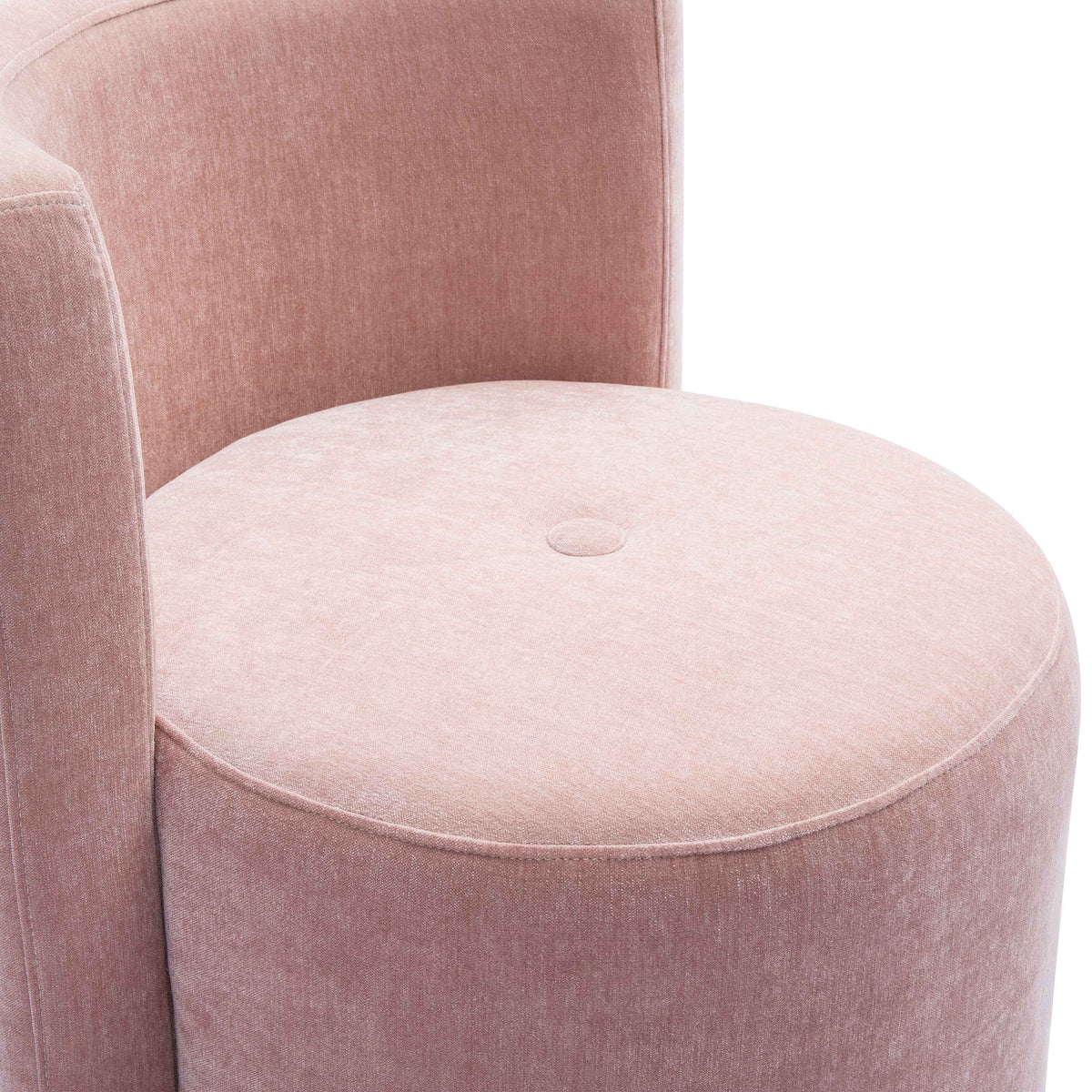 Alyssa Pink Upcycled Performance Velvet Rolling Desk Chair by TOV Furniture – photo 5 of 6