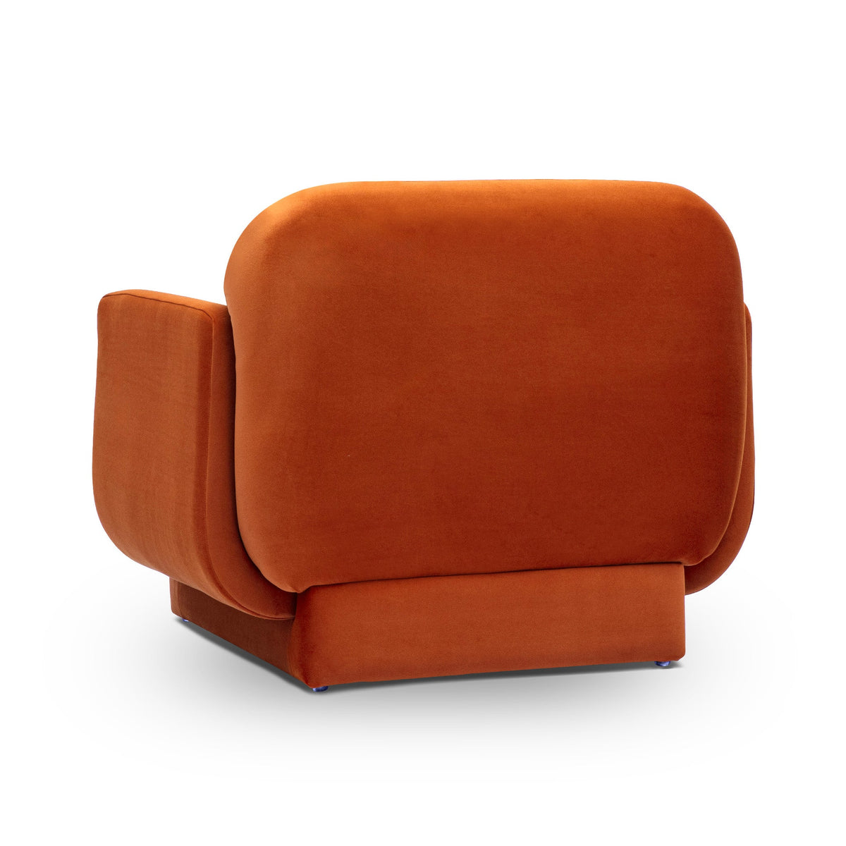 Azalea Rust Orange Performance Velvet Accent Chair by TOV Furniture – photo 3 of 6