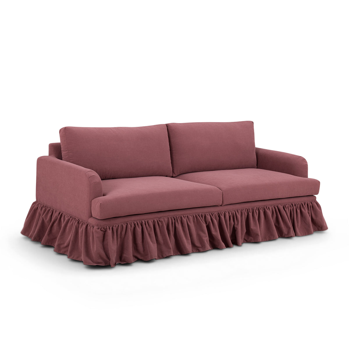 Gertrude 90" Plum Upcycled Performance Fabric Sofa by TOV Furniture – photo 3 of 7