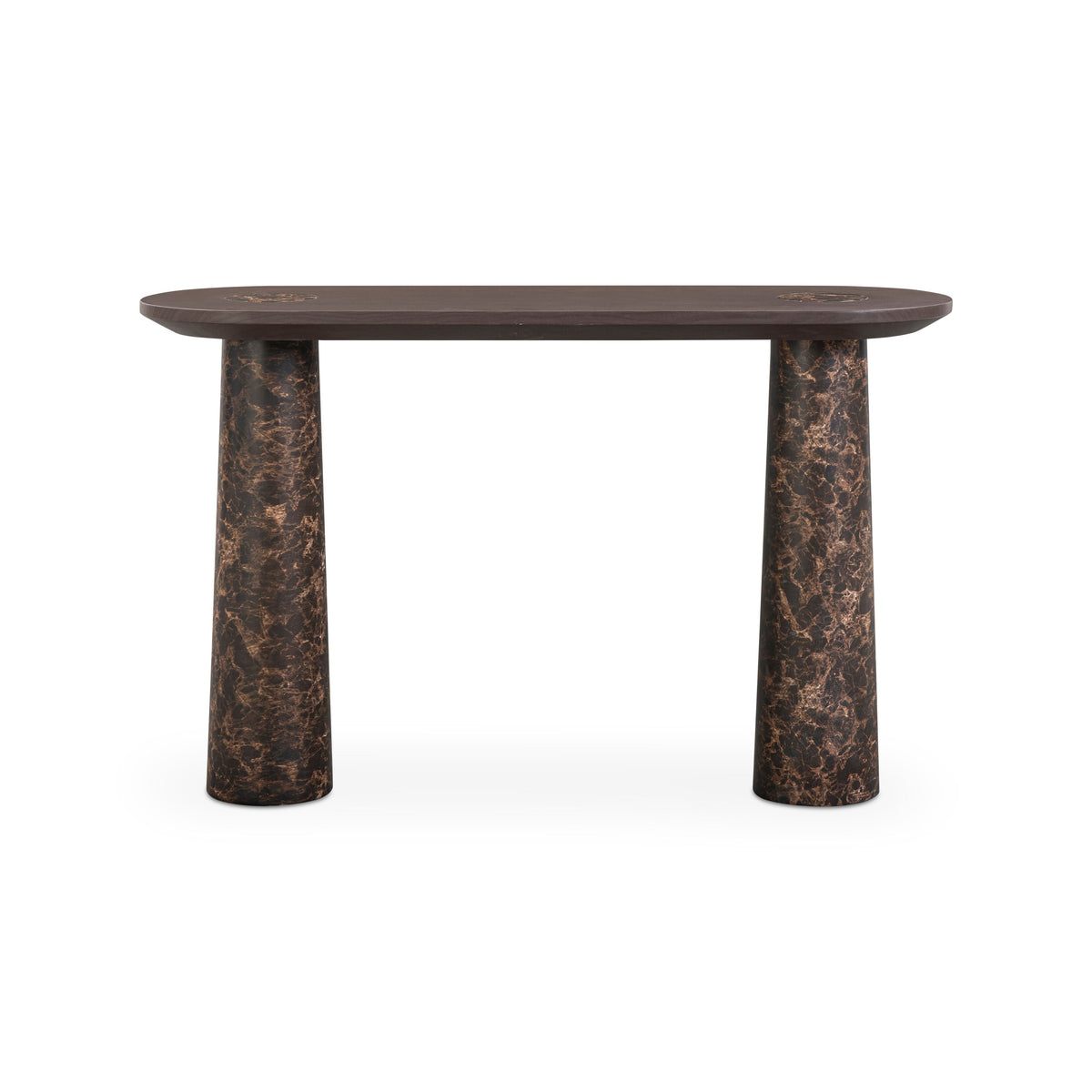 Braya 50" Faux Emperador Marble Console Table by TOV Furniture – photo 1 of 6