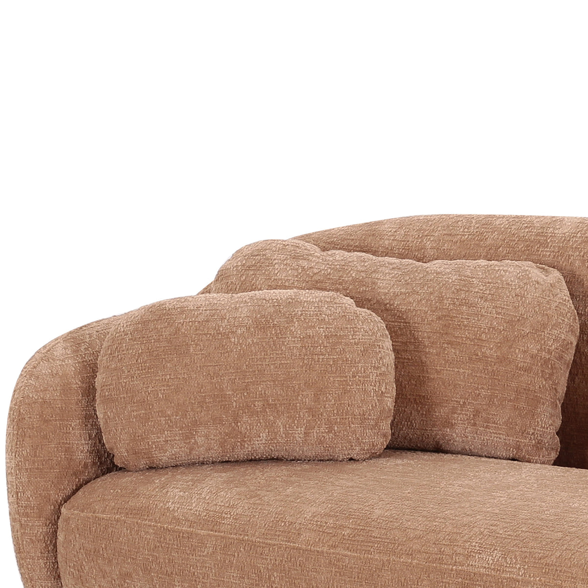 Misty 90" Tan Textured Knubby Fabric Sofa by TOV Furniture – photo 6 of 7