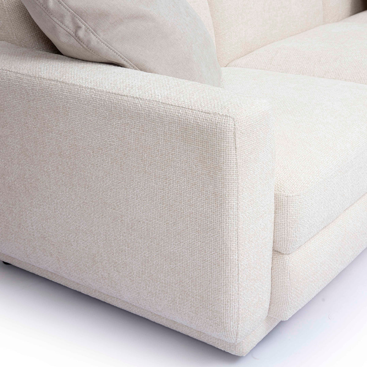 Perry 5-Piece Cream Performance Chenille Modular L-Sectional by TOV Furniture – photo 6 of 7