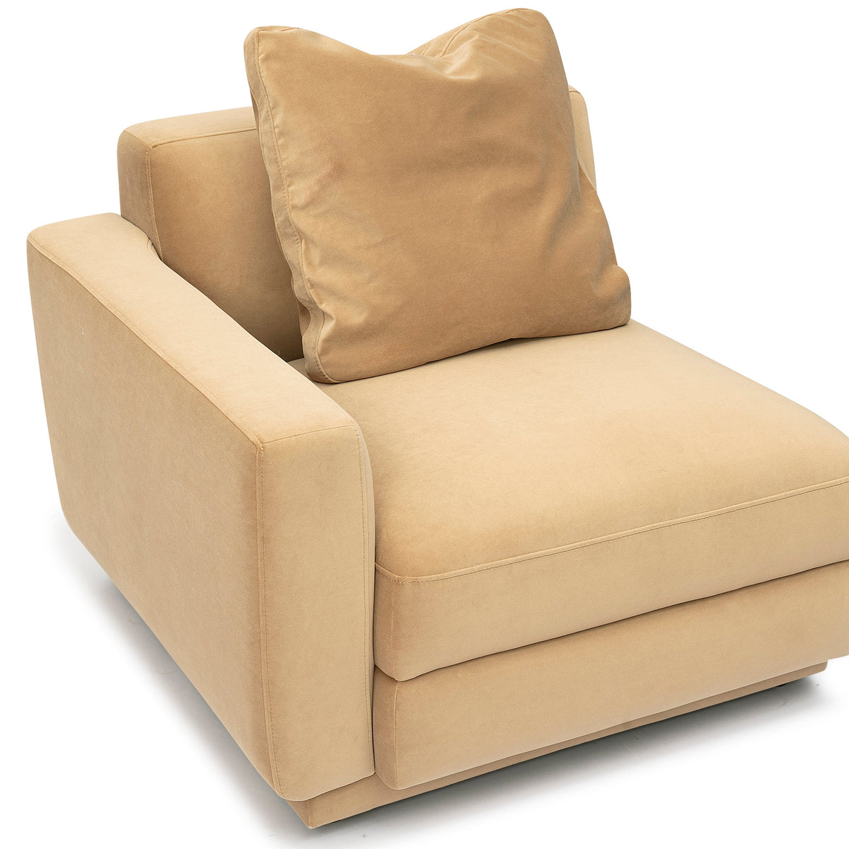 Perry Tan Performance Velvet Modular LAF Corner Chair by TOV Furniture – photo 3 of 6
