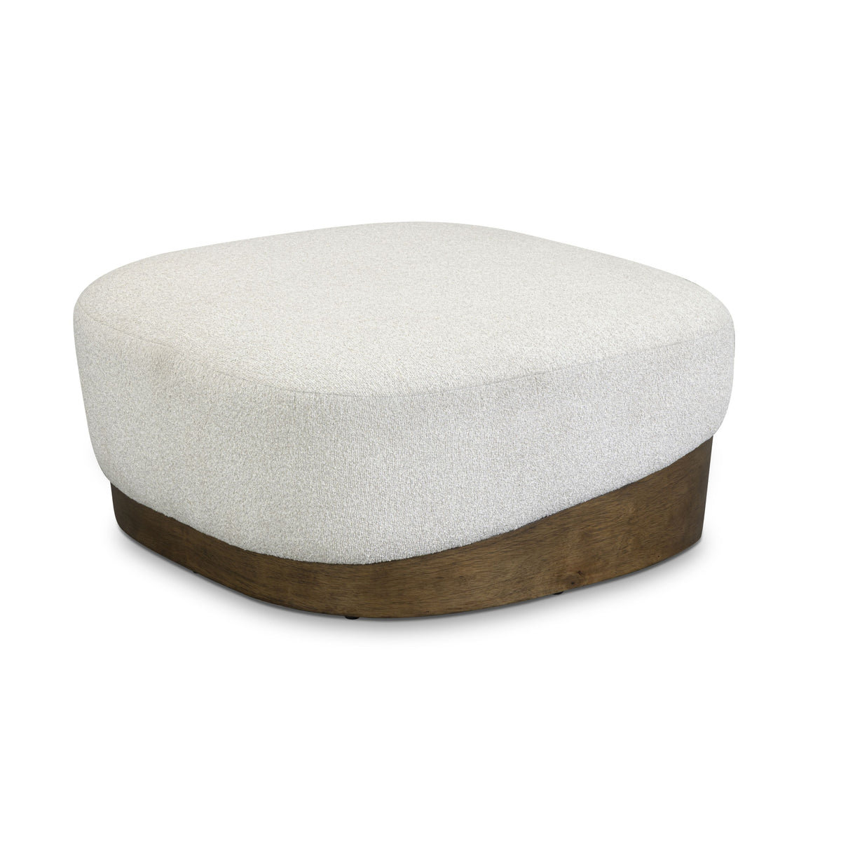 Domina Sugar Off-White Boucle Ottoman by TOV Furniture – photo 1 of 8