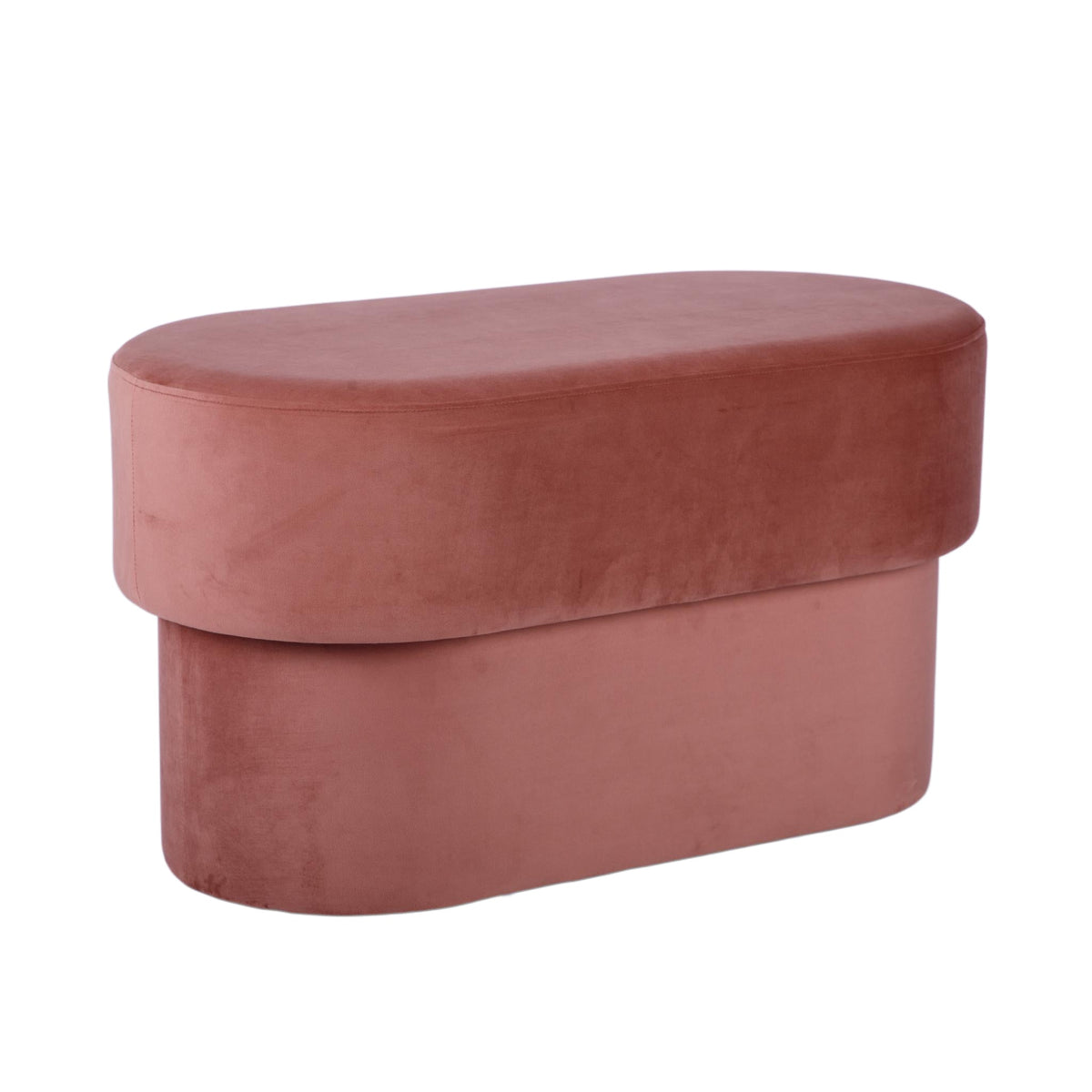 Andrea Salmon Performance Velvet 31" Storage Bench by TOV Furniture – photo 2 of 8