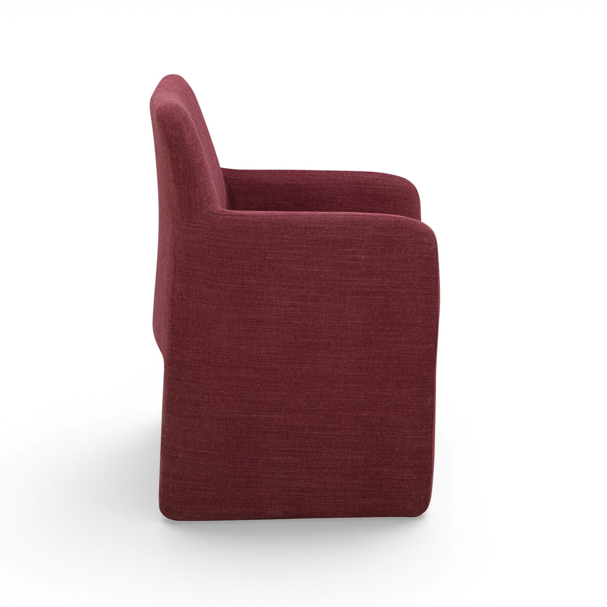 Crawley Performance Linen Chenille Dining Chair in Wine by TOV Furniture – photo 3 of 7