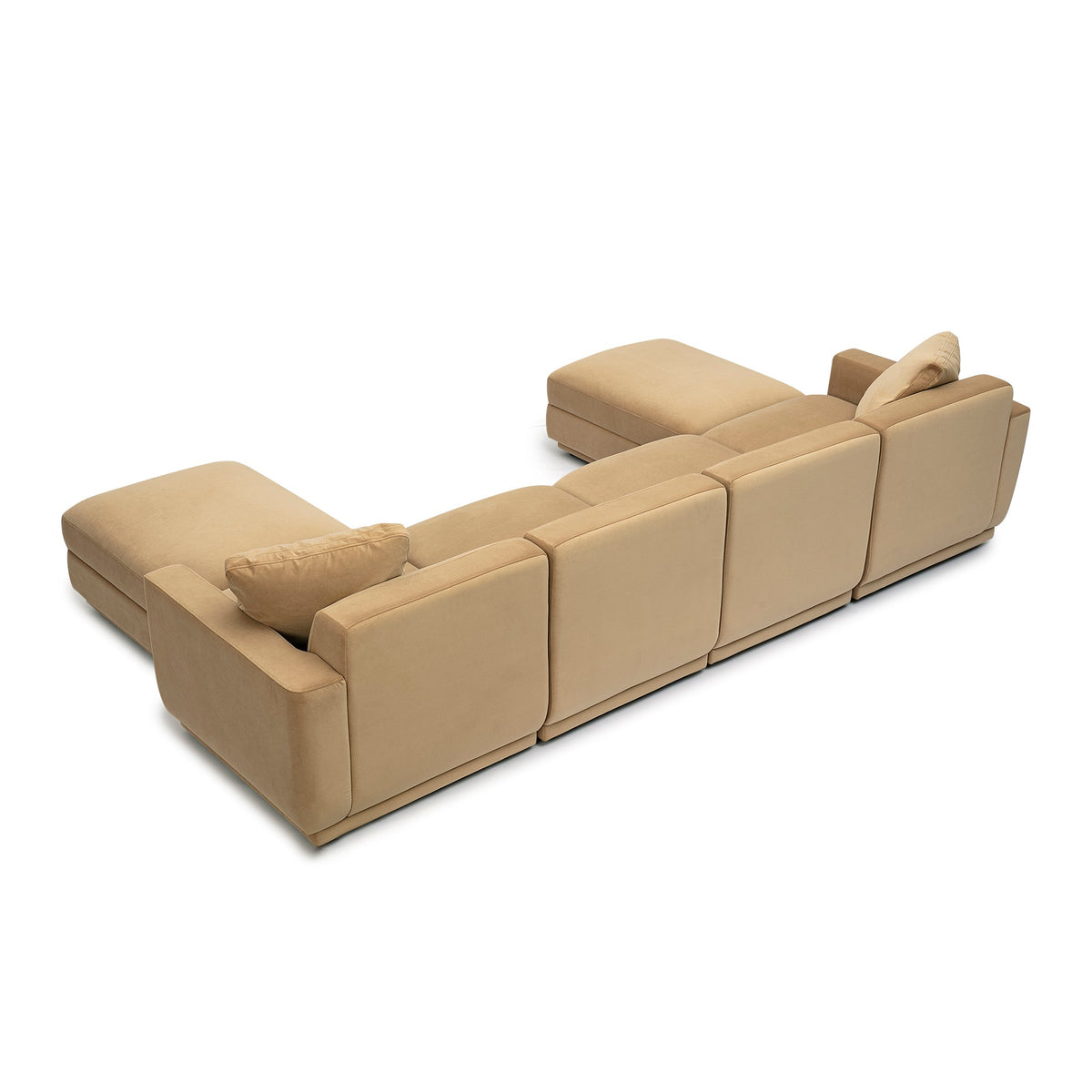 Perry Tan Performance Velvet Modular U-Sectional by TOV Furniture – photo 4 of 6