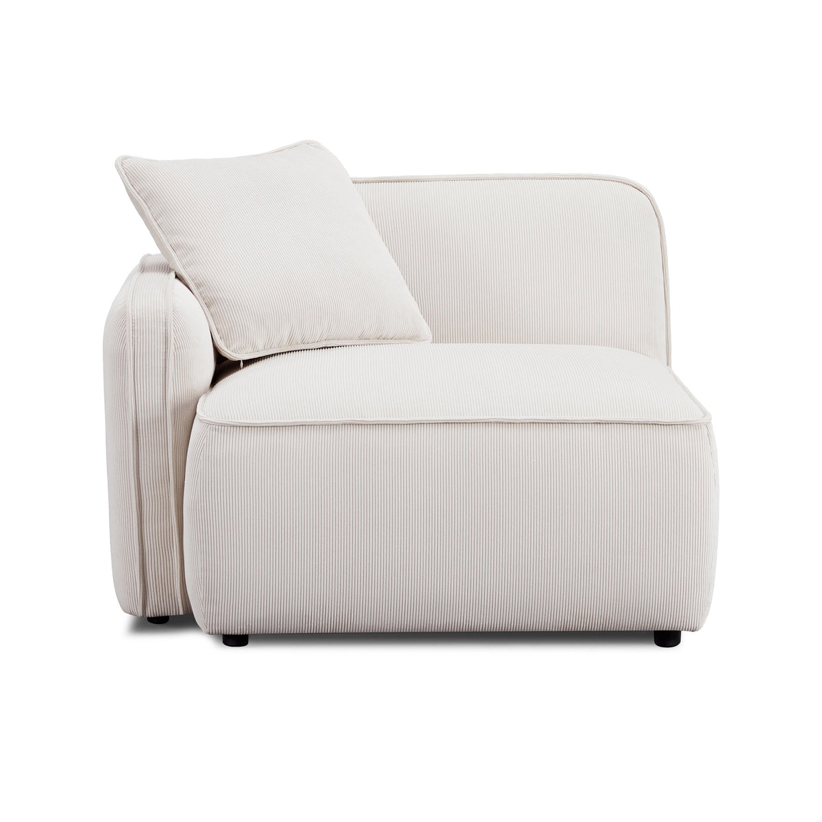 Travie Modular Corner Armchair in White Sand / LAF by TOV Furniture – photo 2 of 6