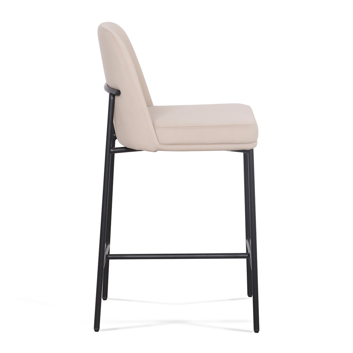 Sydney Taupe Performance Velvet Counter Stool - Set of 2 by TOV Furniture – photo 6 of 8