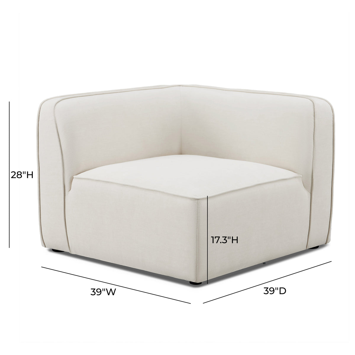 Travie Modular Corner Chair in Sand by TOV Furniture – photo 4 of 5