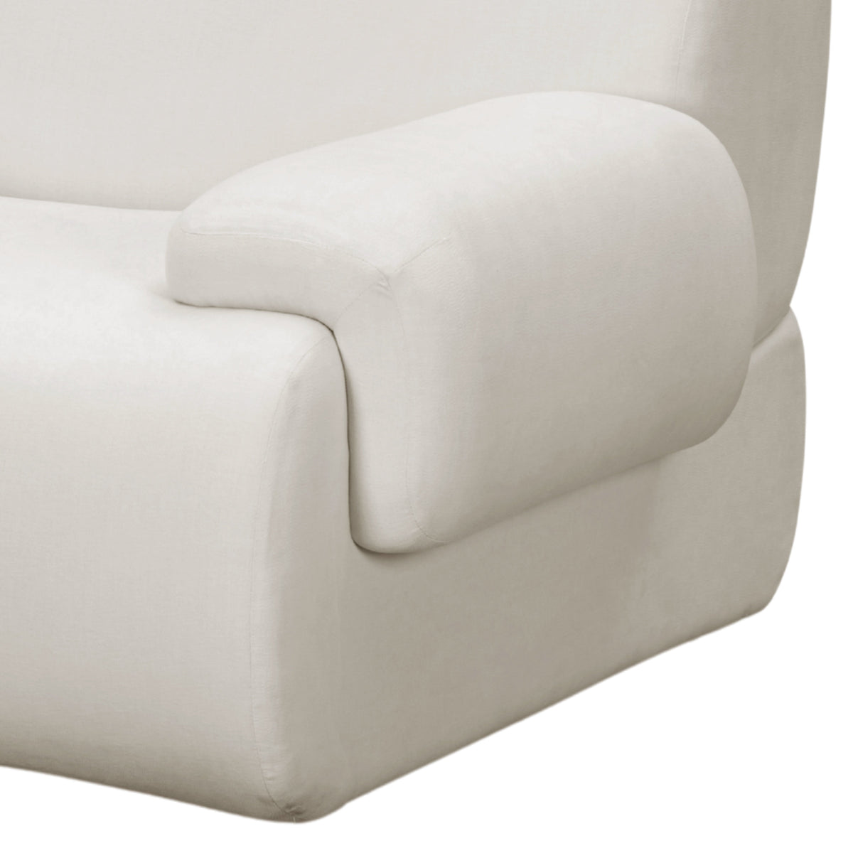 Zenith Cream Upcycled Contract-Grade Fabric Modular Sectional by TOV Furniture – photo 9 of 9