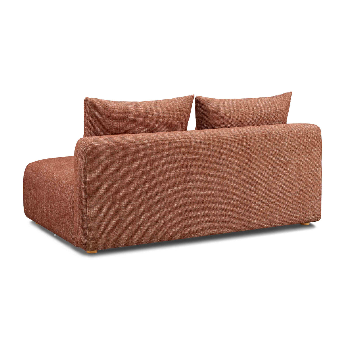 Hangover Sedona Red Contract-Grade Textured Fabric Modular Loveseat by TOV Furniture – photo 3 of 5