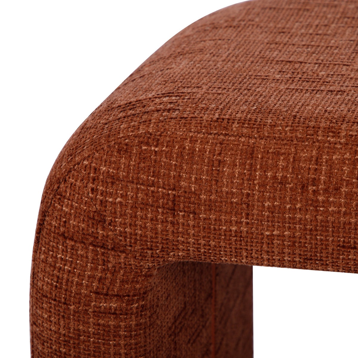 Alvie Copper Railroad Chenille Storage Side Table by TOV Furniture – photo 4 of 5