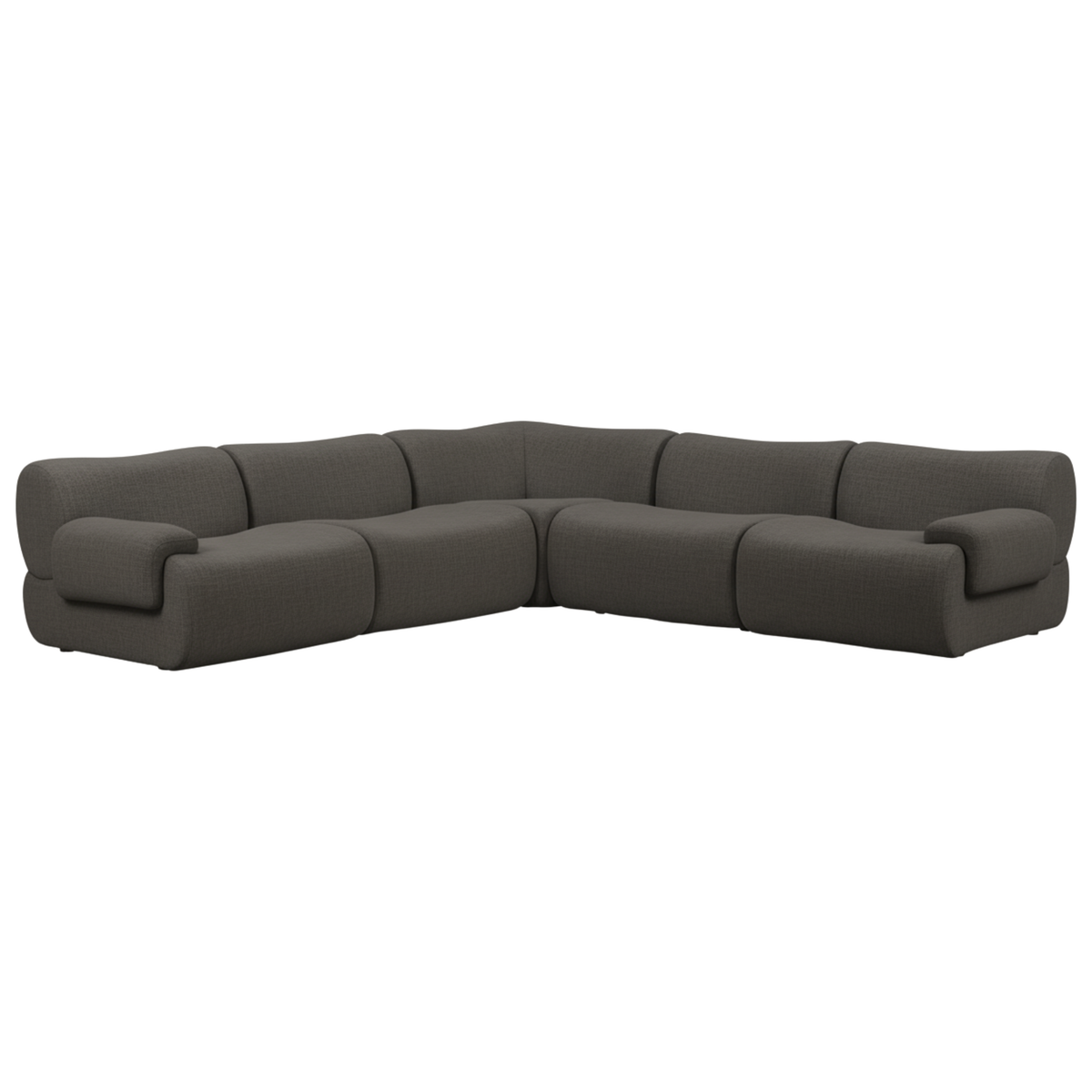 Zenith Grey Upcycled Contract-Grade Fabric Modular Sectional by TOV Furniture – photo 1 of 9