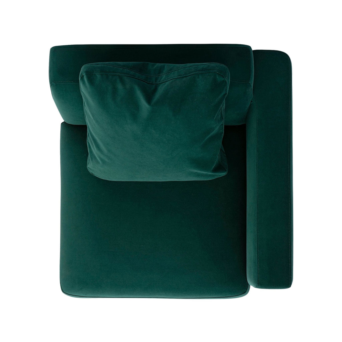 Perry Deep Green Performance Velvet Modular Sectional LAF Corner Chair by TOV Furniture – photo 5 of 6