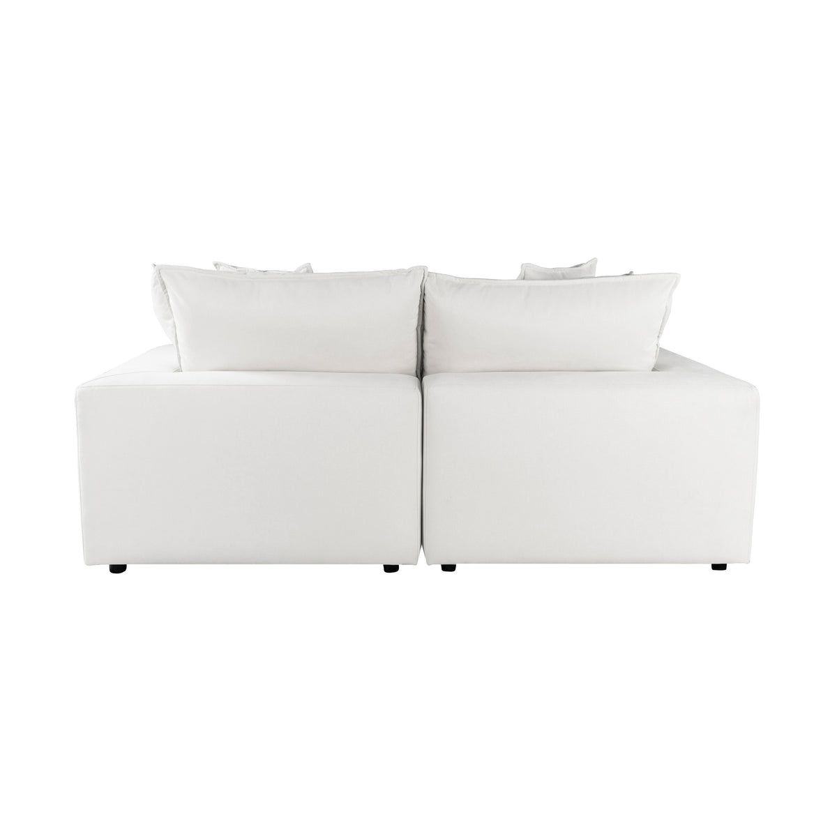 Cali 80" Pearl Performance Fabric Modular Loveseat by TOV Furniture – photo 6 of 7