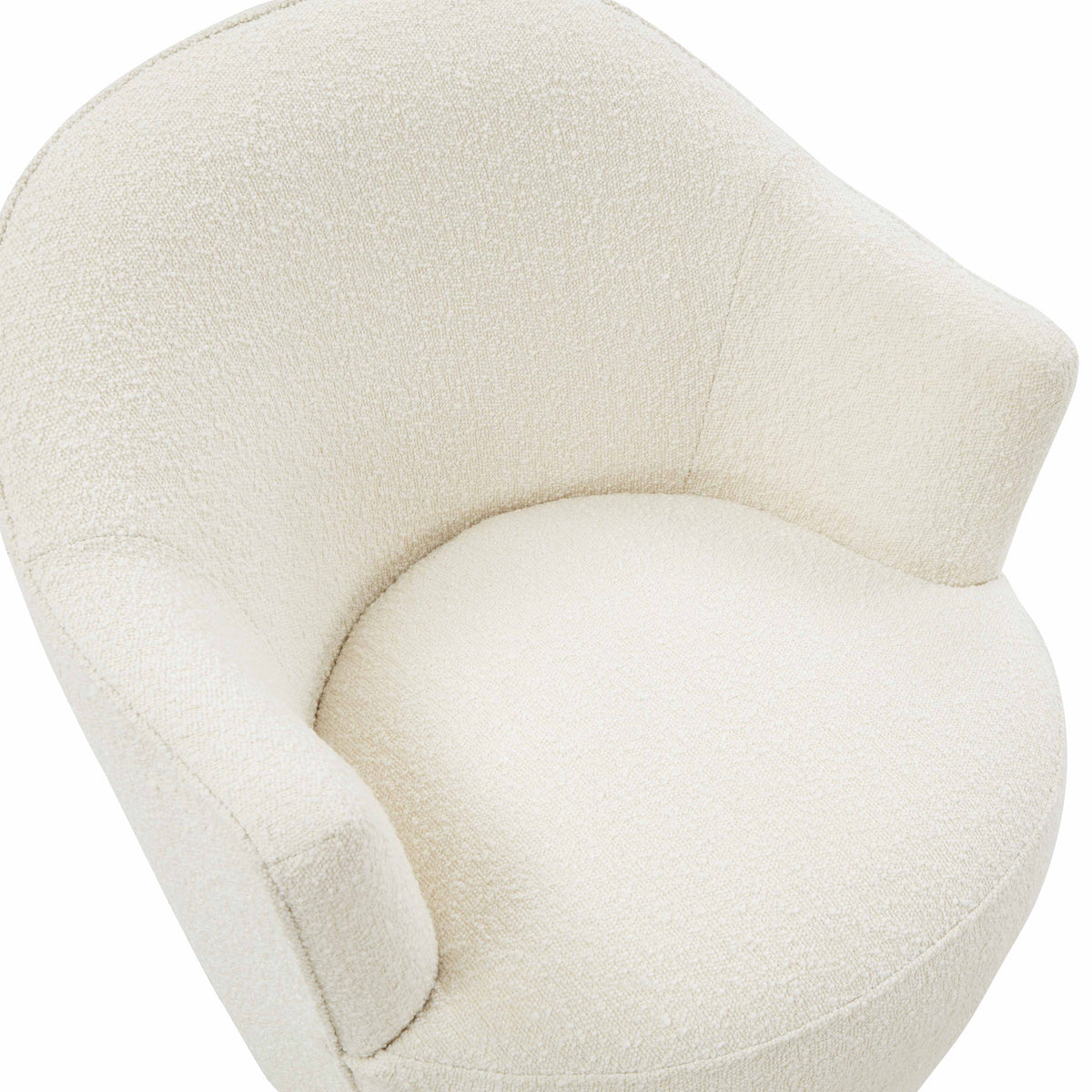 Skyla Cream Performance Boucle Swivel Accent Chair by TOV Furniture – photo 5 of 7